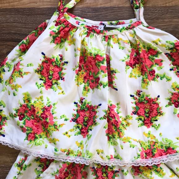 Poof Girl Girls’ Romper Floral Size 7-8 - Picture 3 of 7